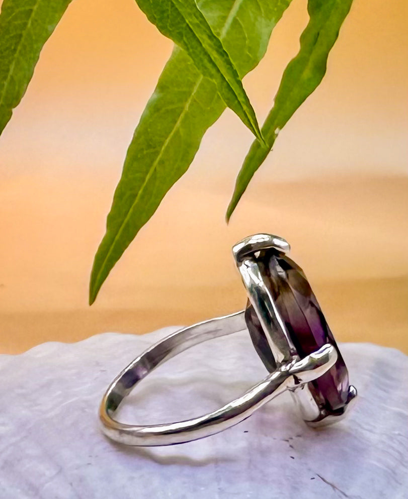 Ametrine claw set ring