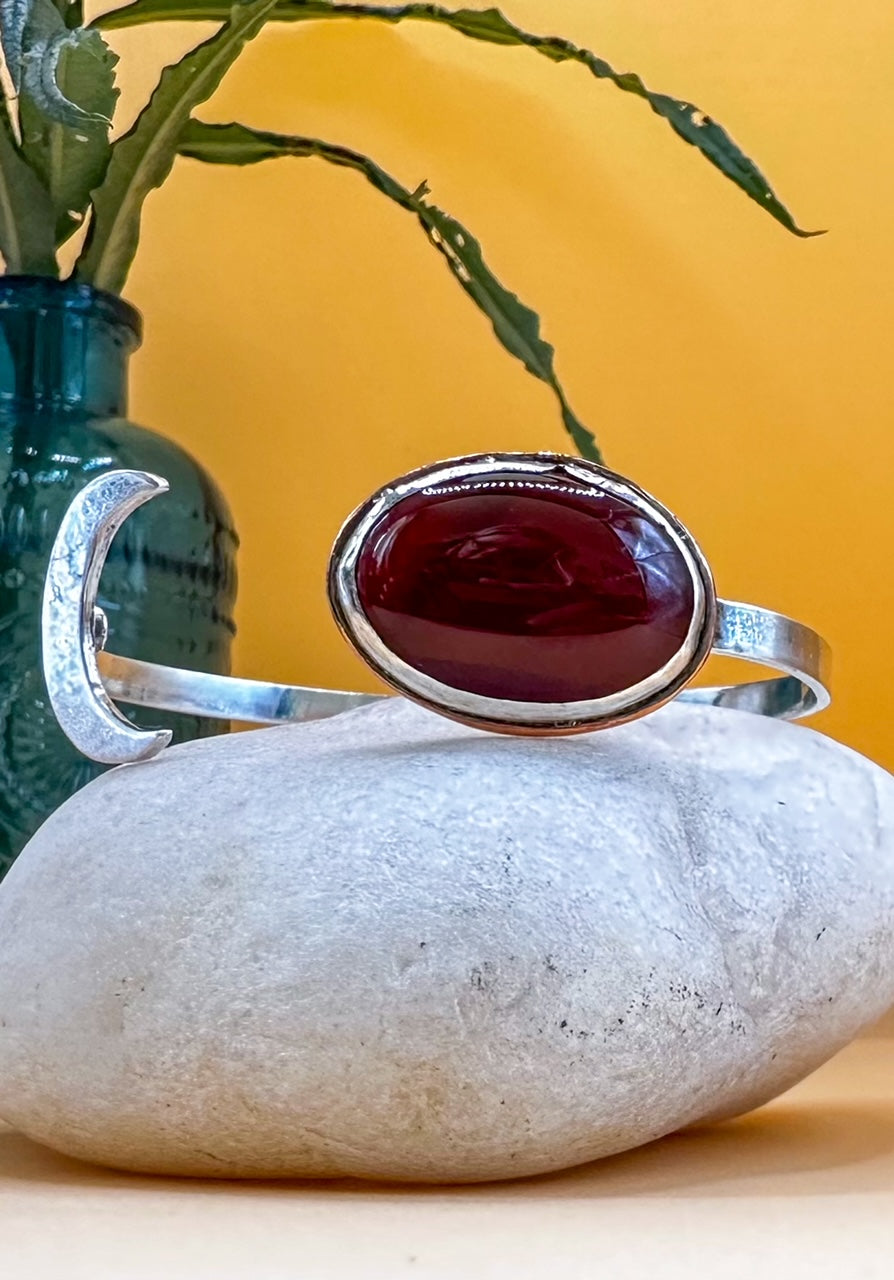 Carnelian Moon Bangle