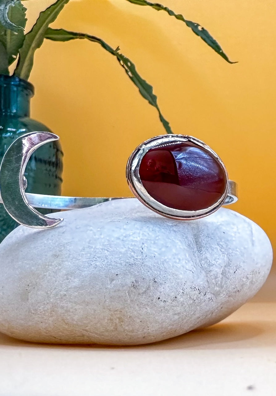 Carnelian Moon Bangle