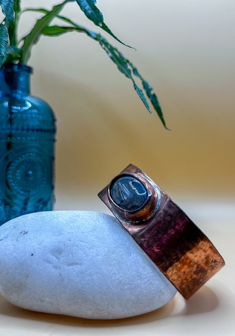 Dragon Stone Copper Bangle
