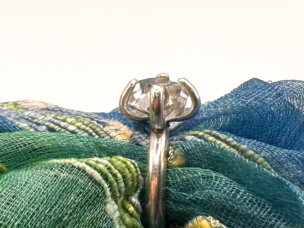 Herkimer Diamond Claw ring