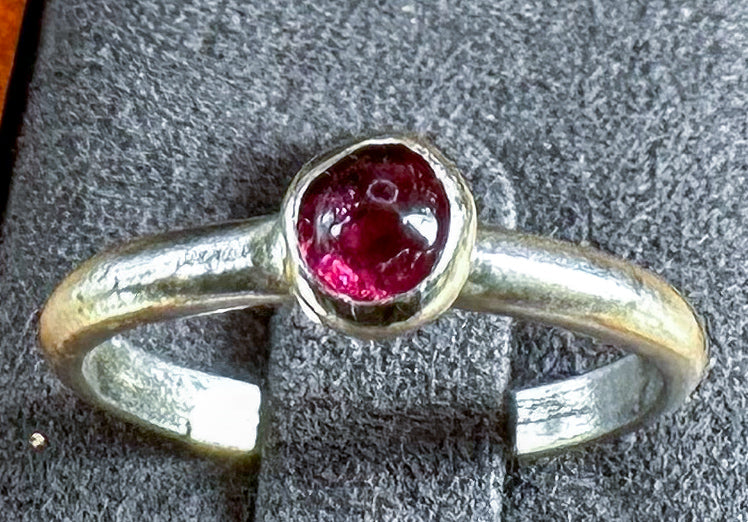 Pink Tourmaline Fairy Gem Ring