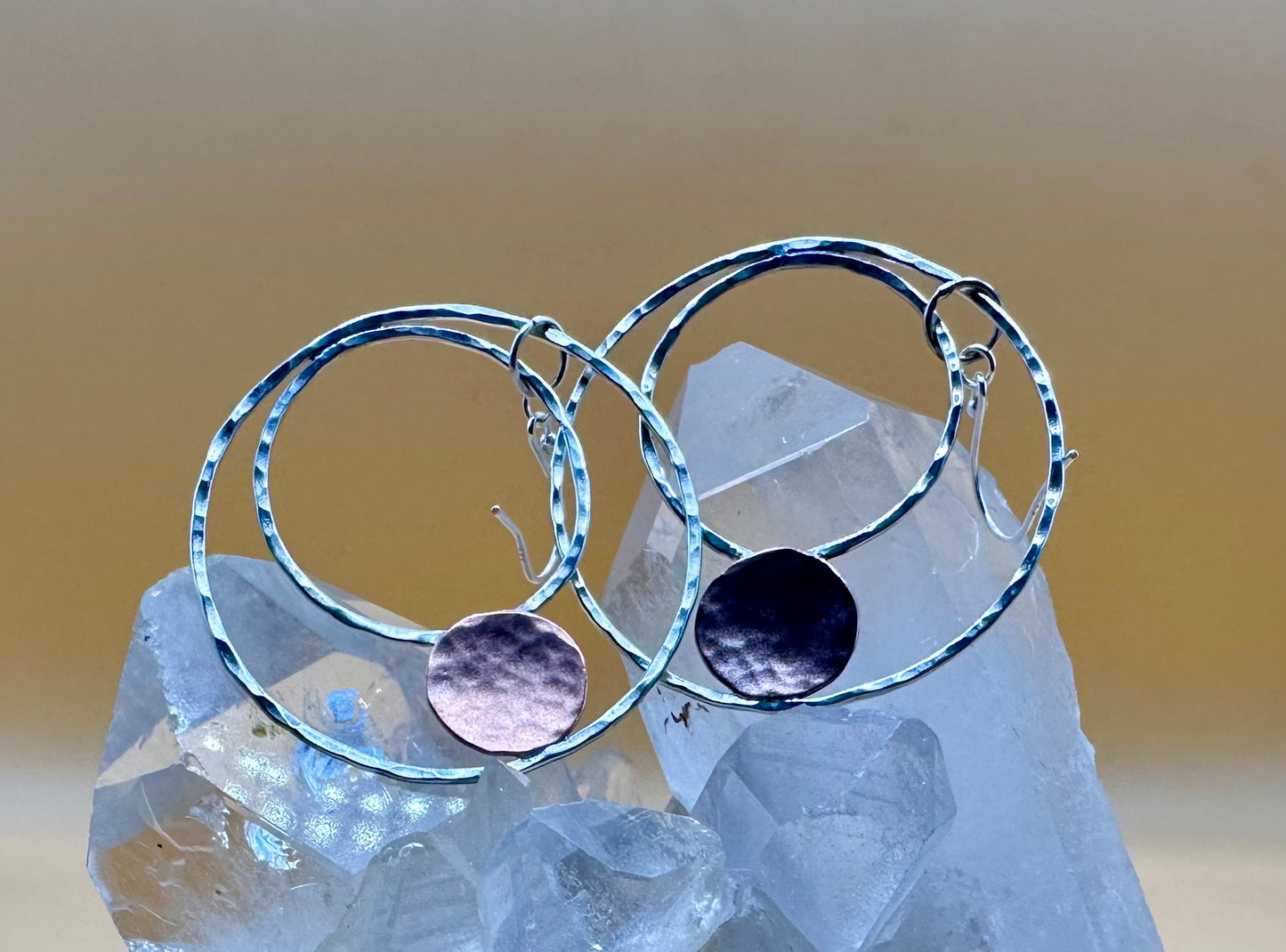 Triple Moon Hoop Earrings