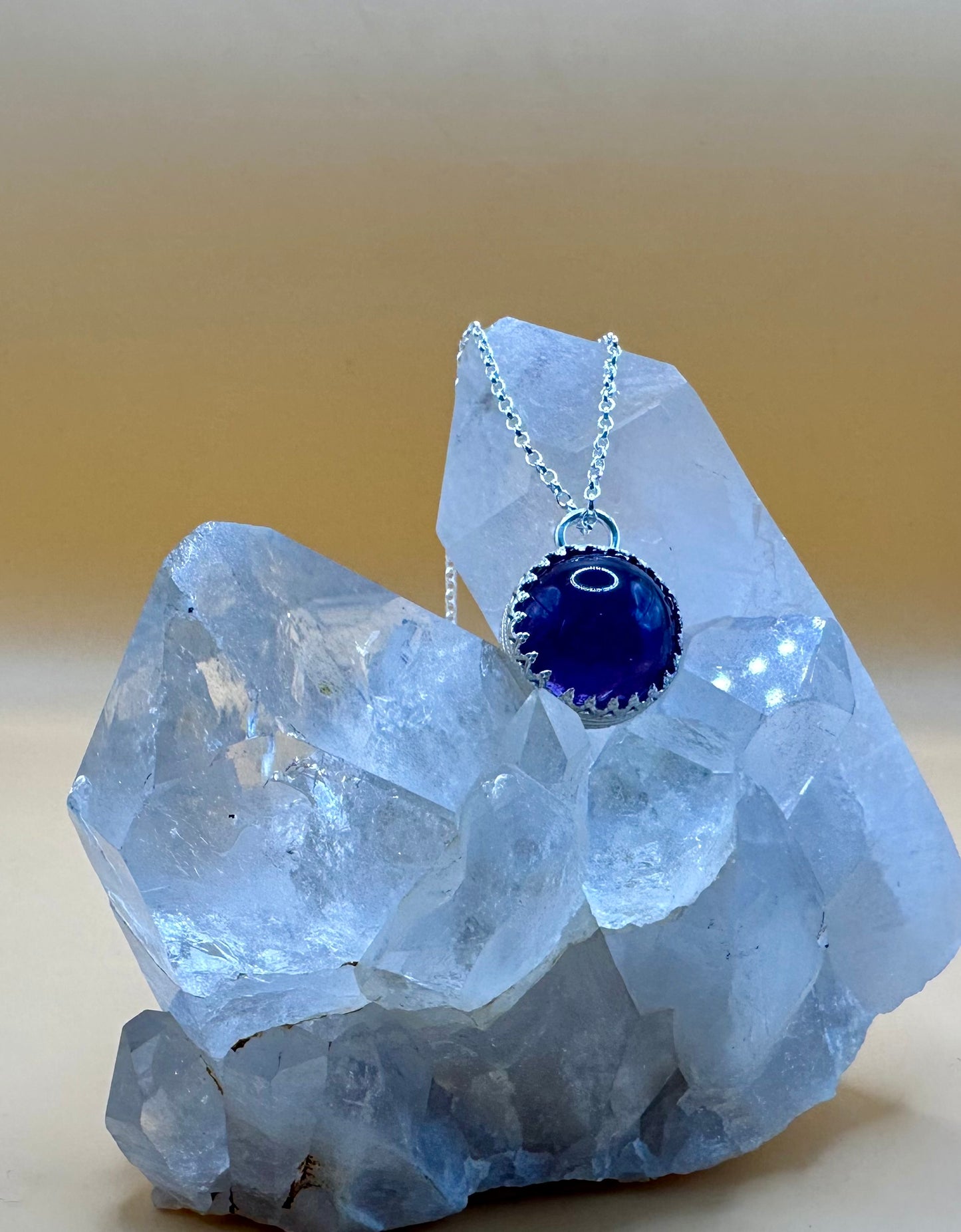 Amethyst Spinner Pendant