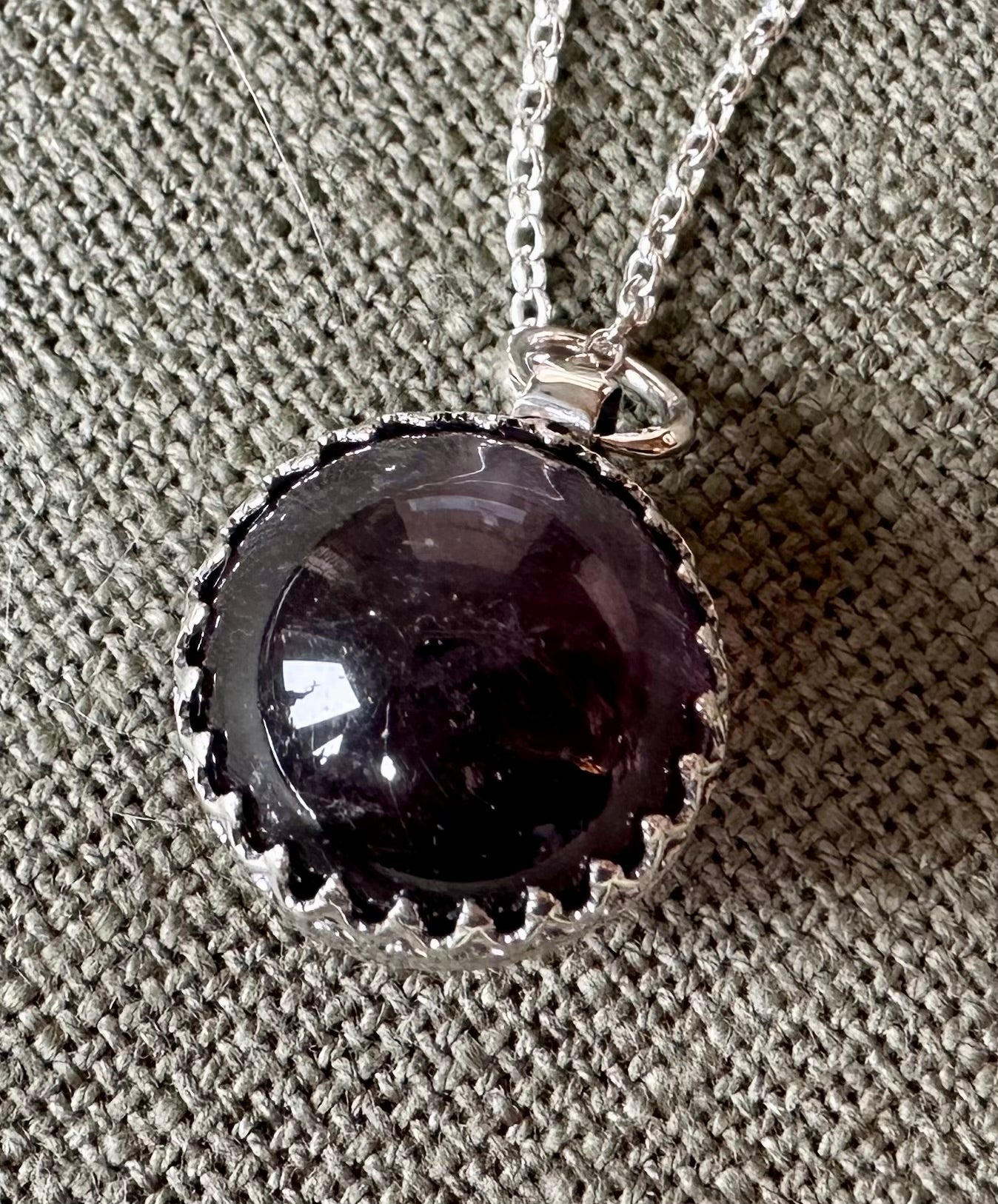 Amethyst Spinner Pendant