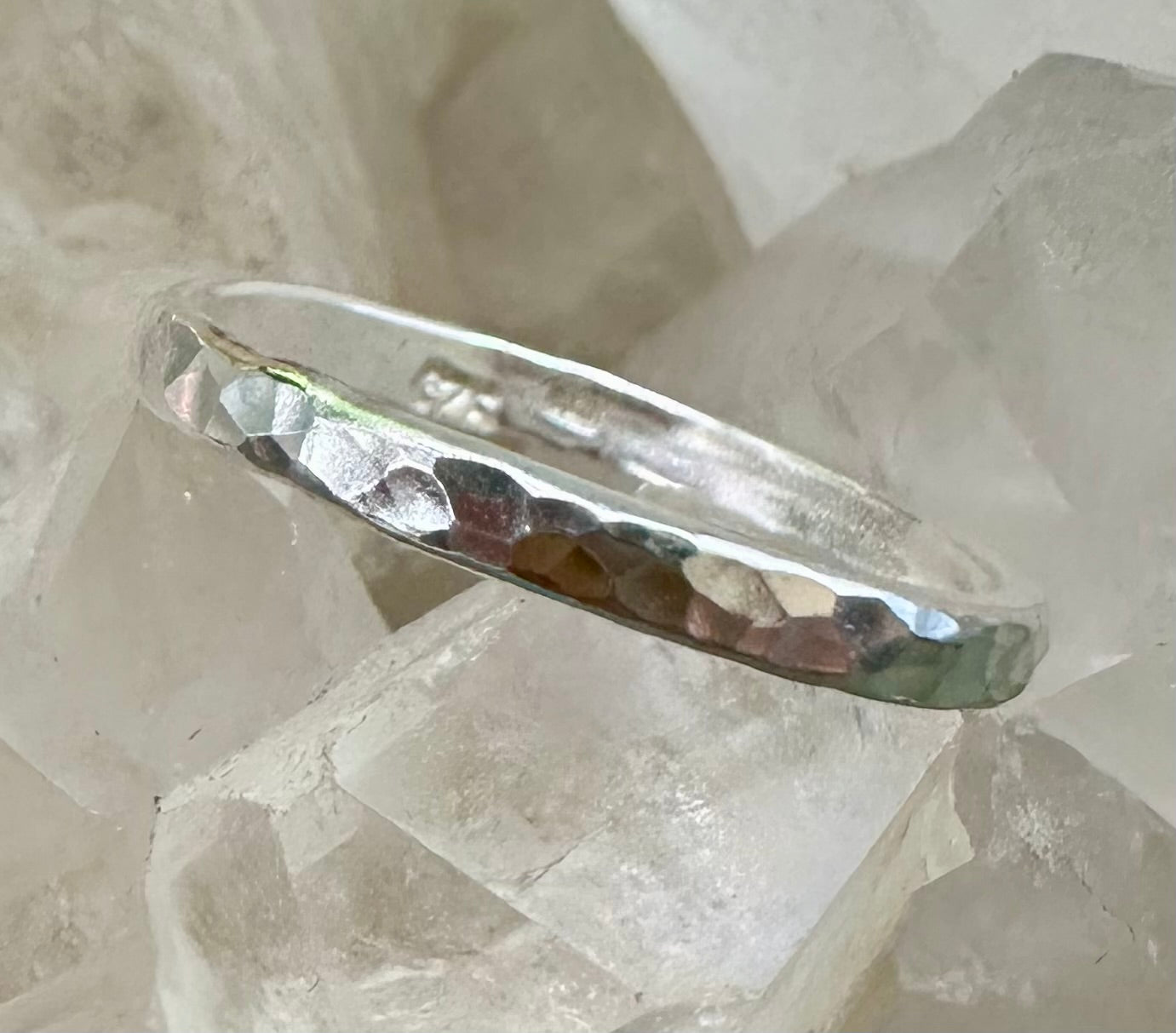 Silver beaten Ring