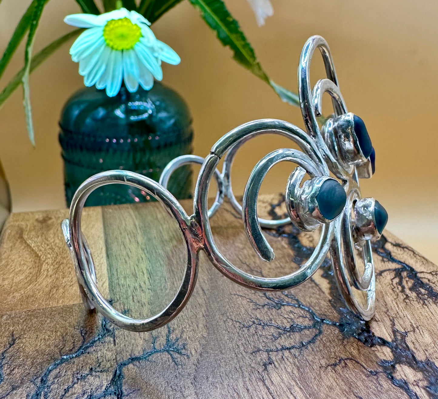 Sea Glass Wave Bangle