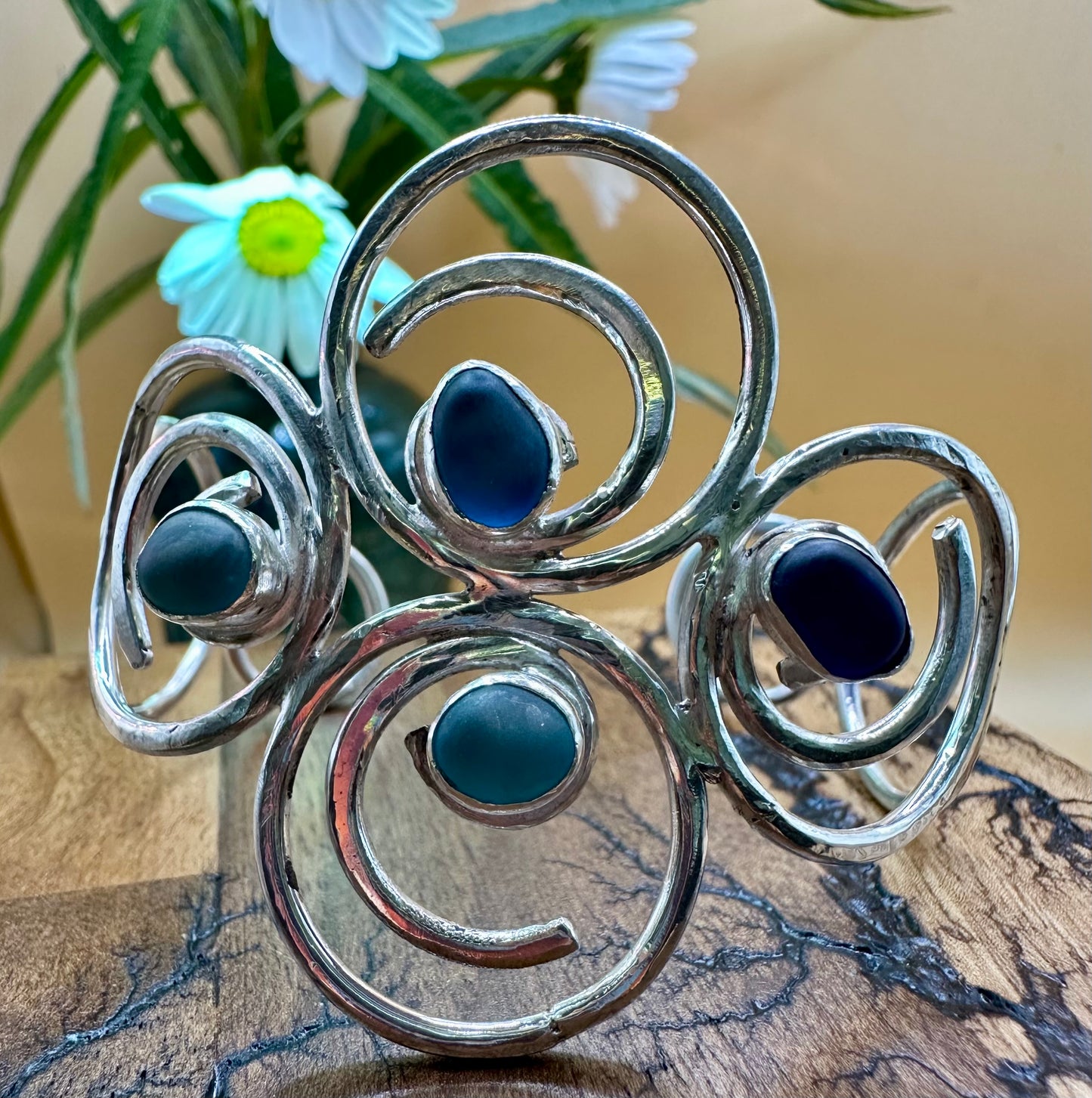 Sea Glass Wave Bangle