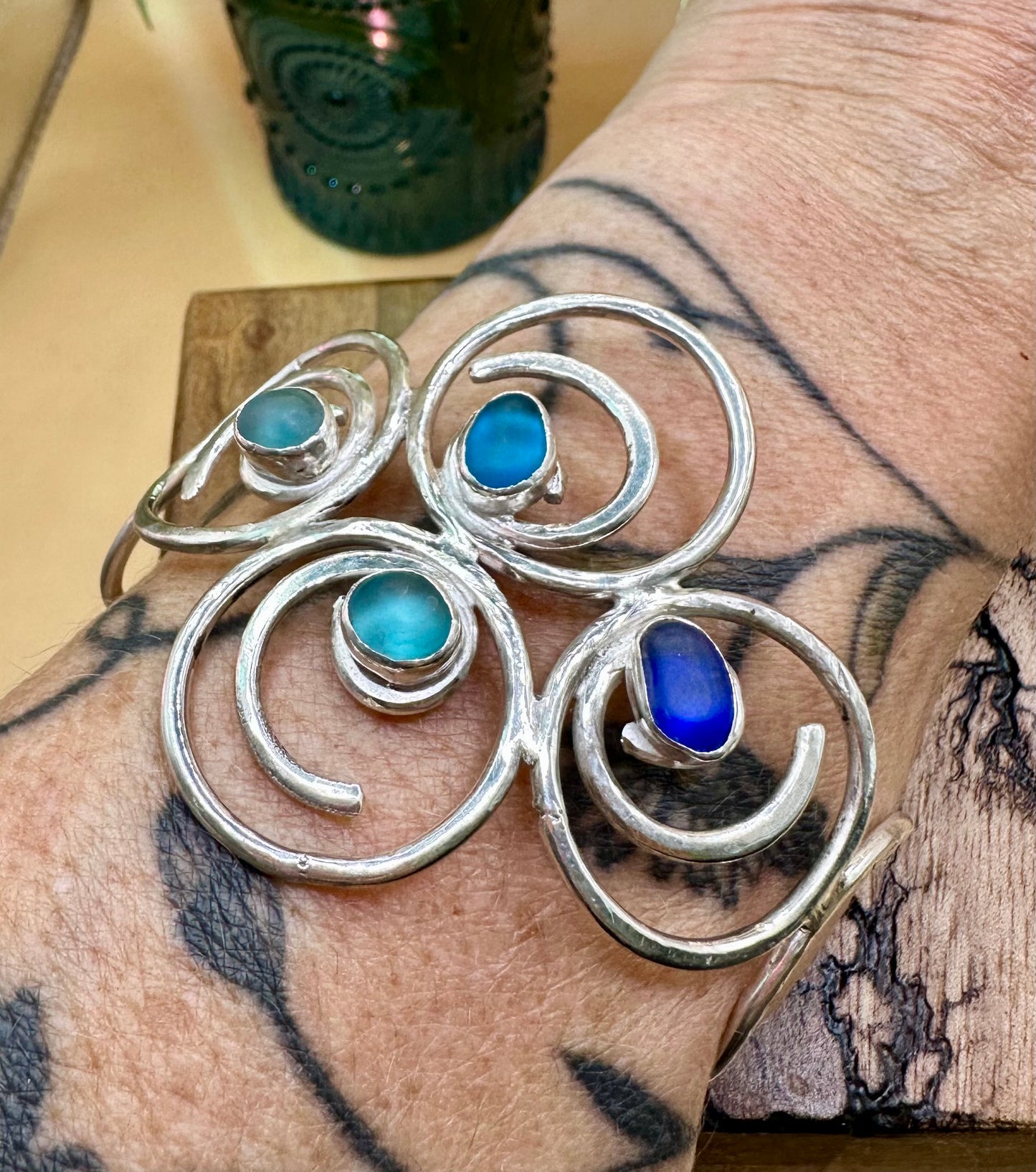 Sea Glass Wave Bangle