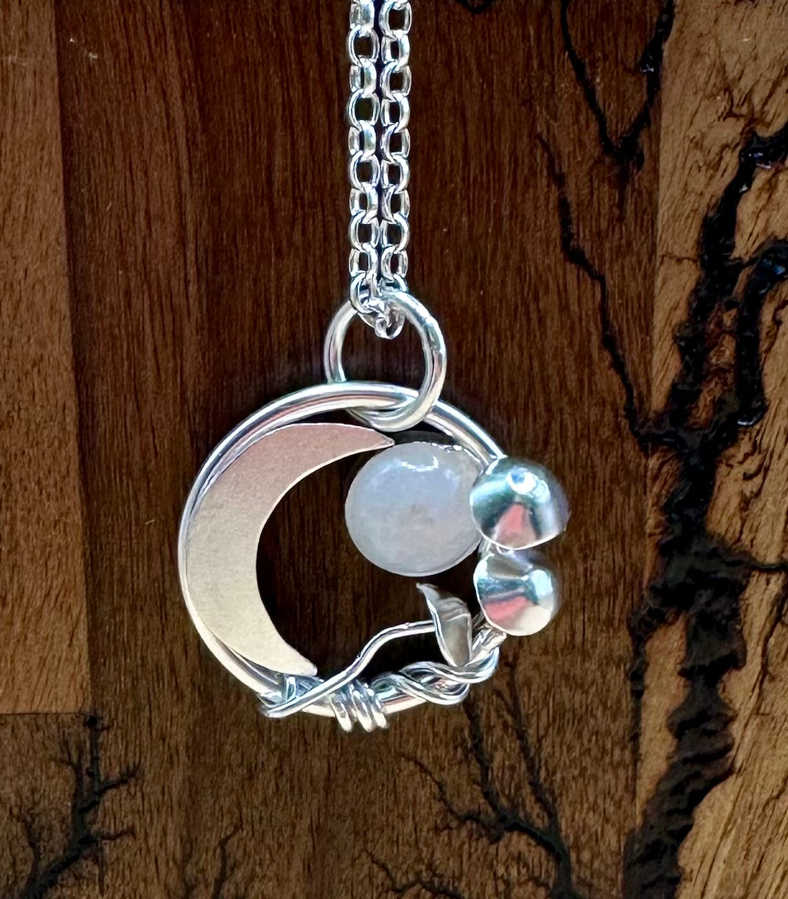 Mushroom Moon Pendant