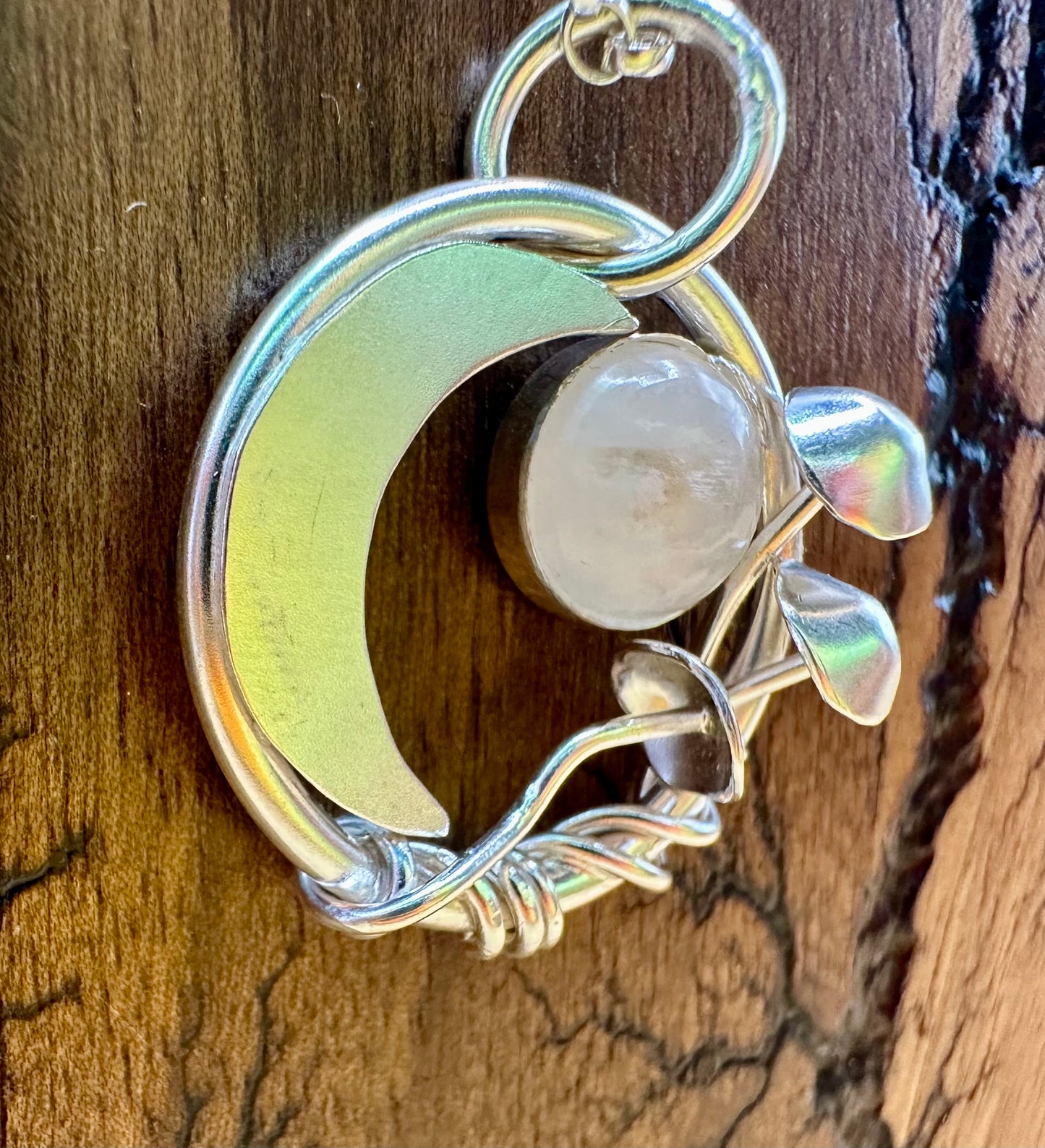 Mushroom Moon Pendant