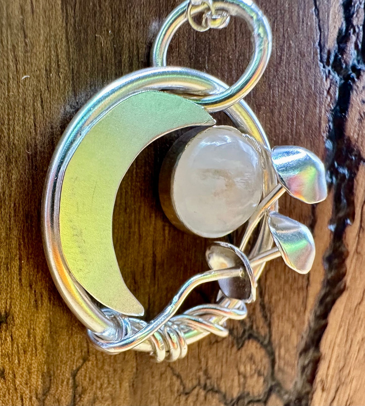 Mushroom Moon Pendant