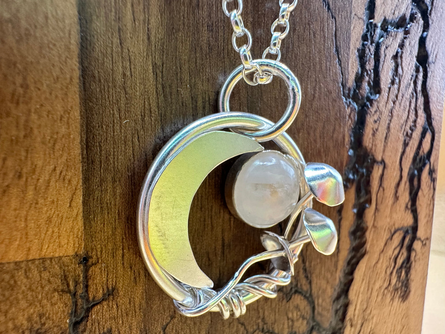 Mushroom Moon Pendant