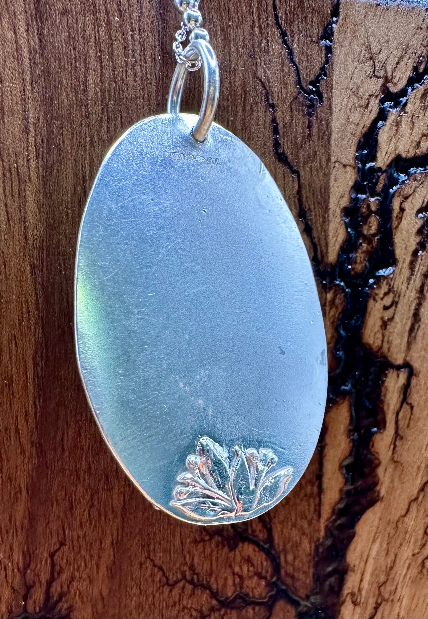 Rutilated Quartz Floral Pendant