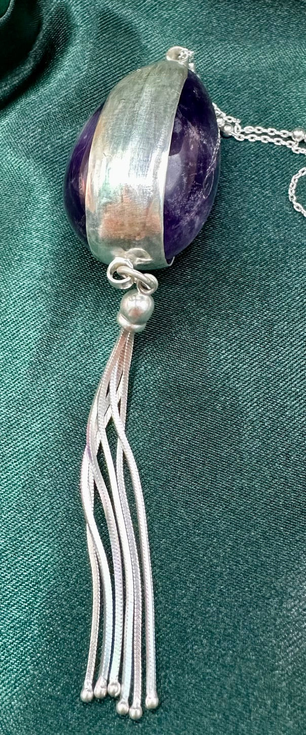 Amethyst Egg Pendant