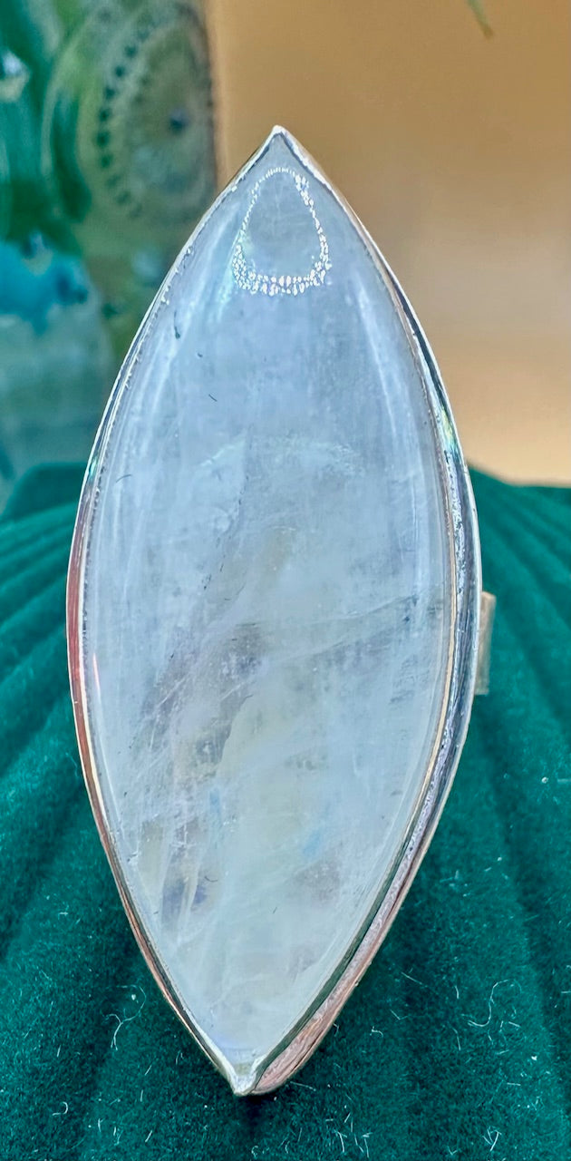 Large Oval Moonstone ring