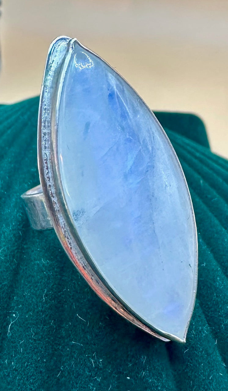 Large Oval Moonstone ring