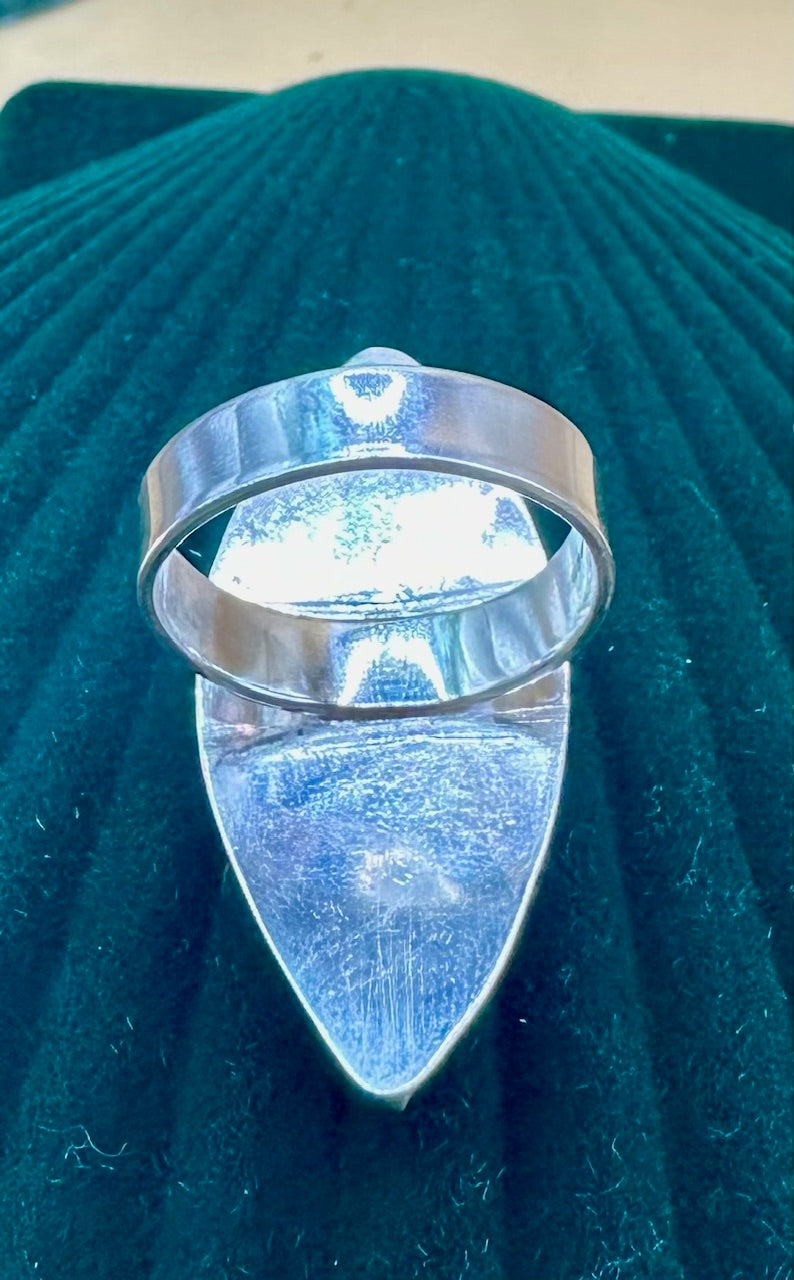 Large Oval Moonstone ring