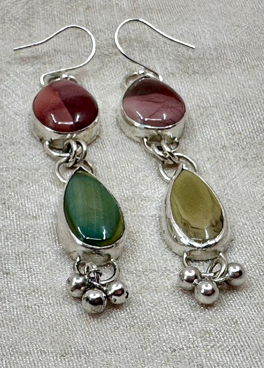 Agate Double Drop Earrings
