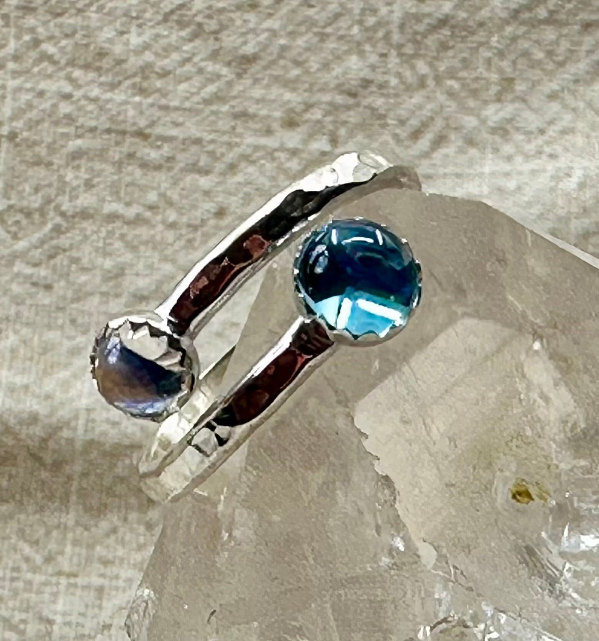 Double gem rings
