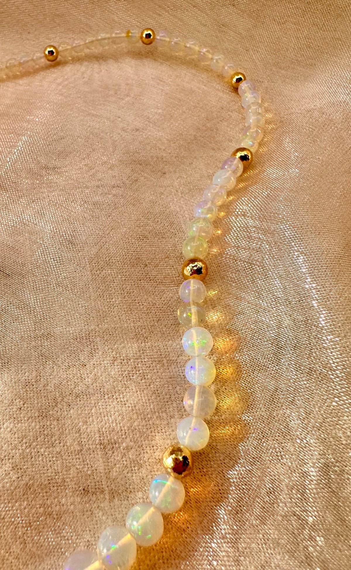 Ethiopian Opal beaded necklace