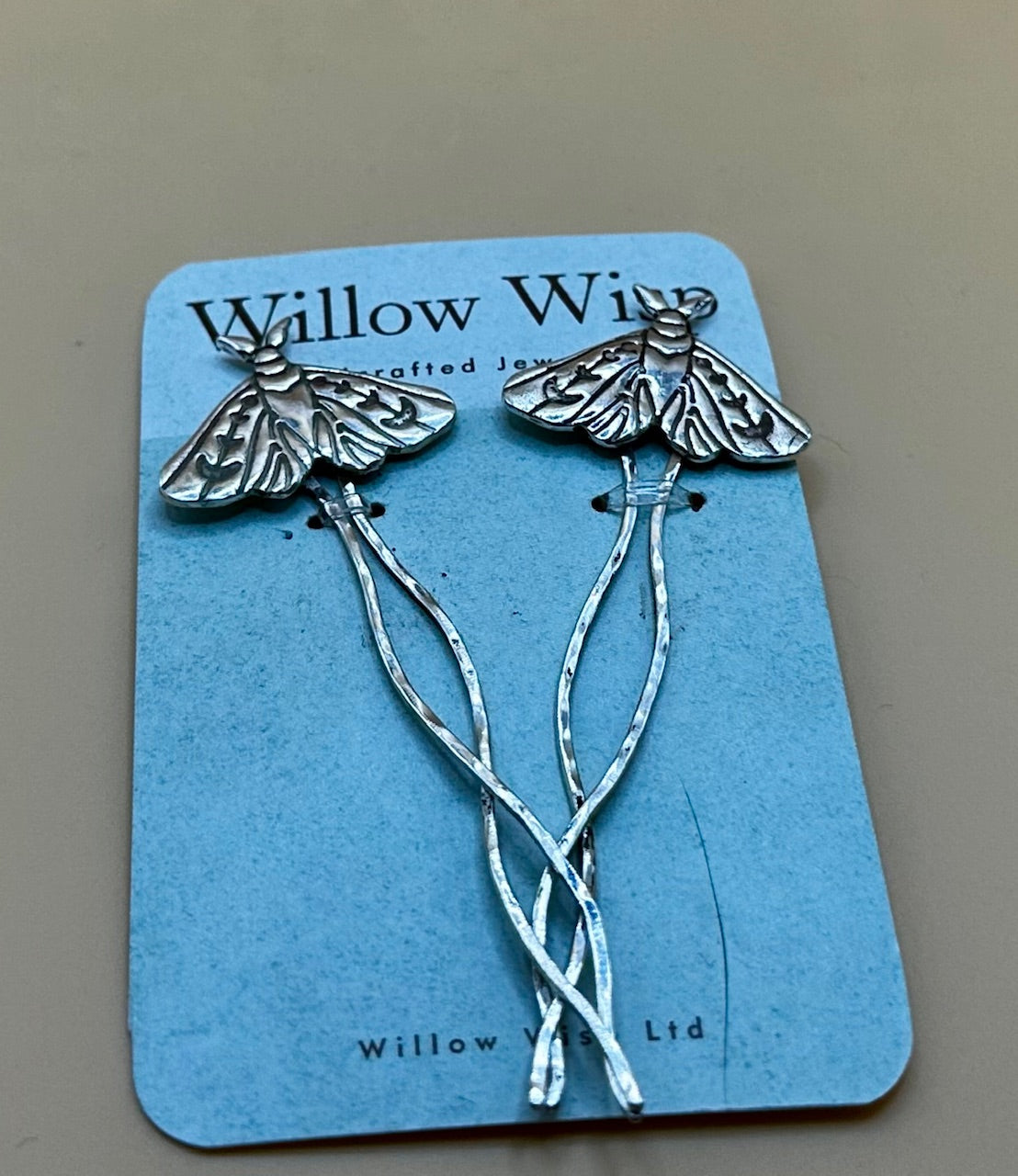Luna Moth hair adornments