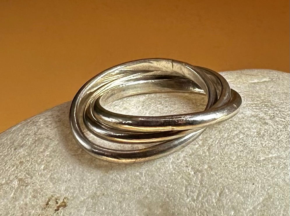Triple Band Silver Ring