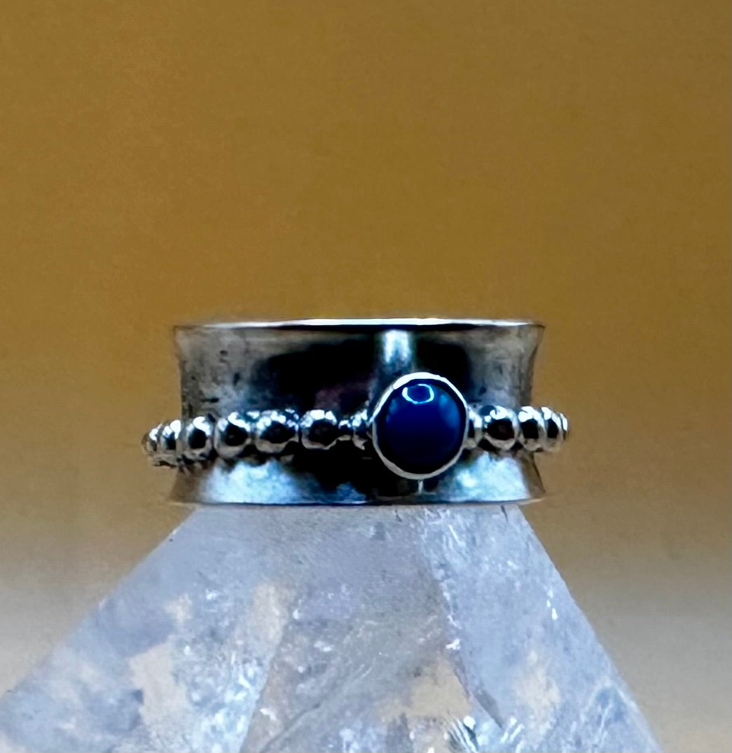 Turquoise Beaded Spinner Ring P