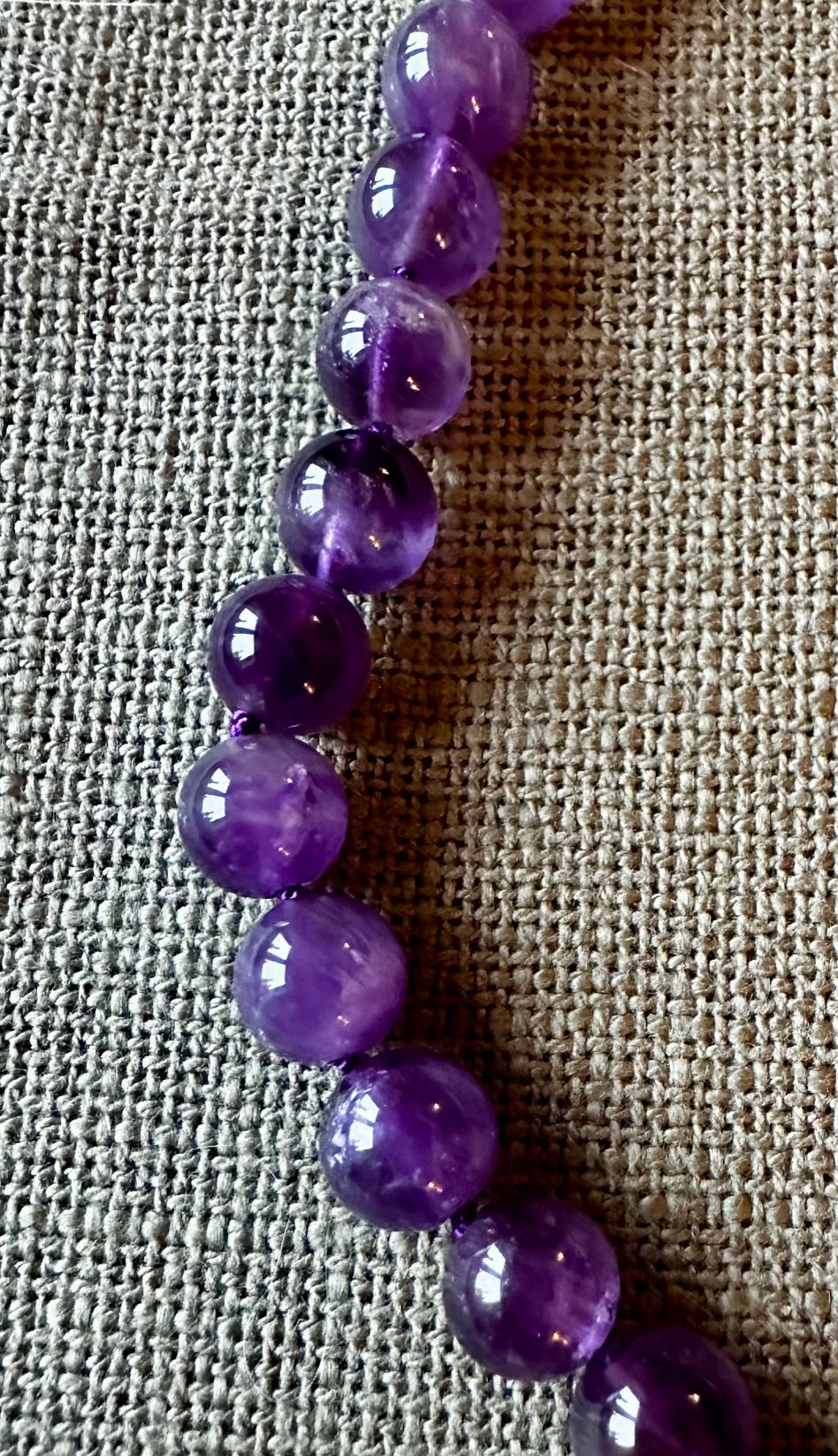 Amethyst Bead Necklace