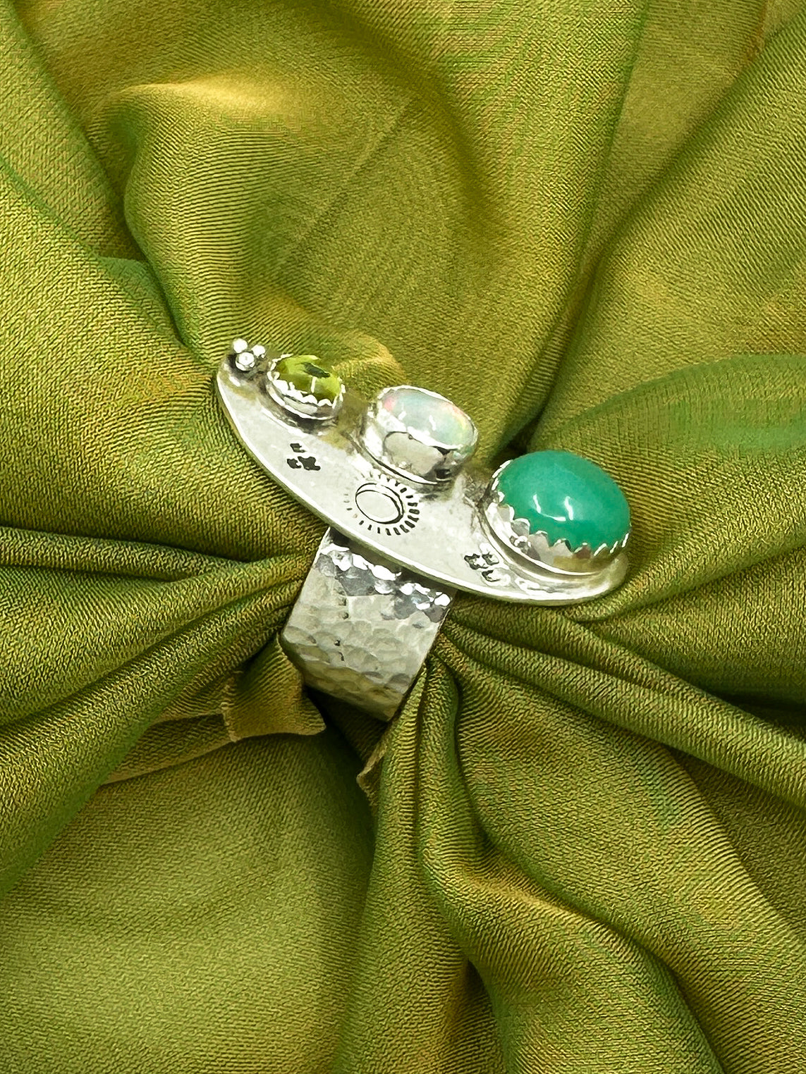 Bohemian Nephrite jade ring