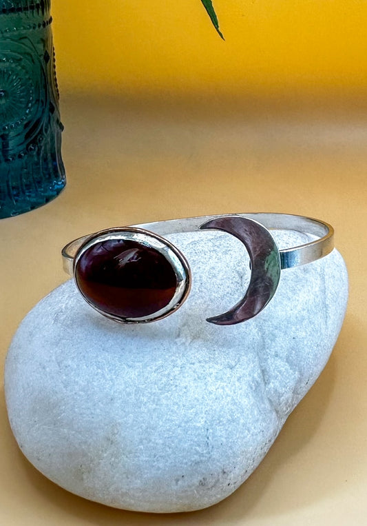 Carnelian Moon Bangle