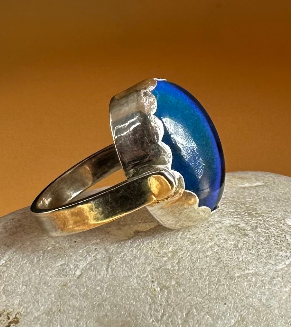 Colour Changing Silver Ring