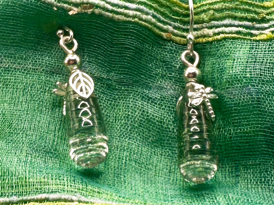 Green Amethyst Drop Earrings