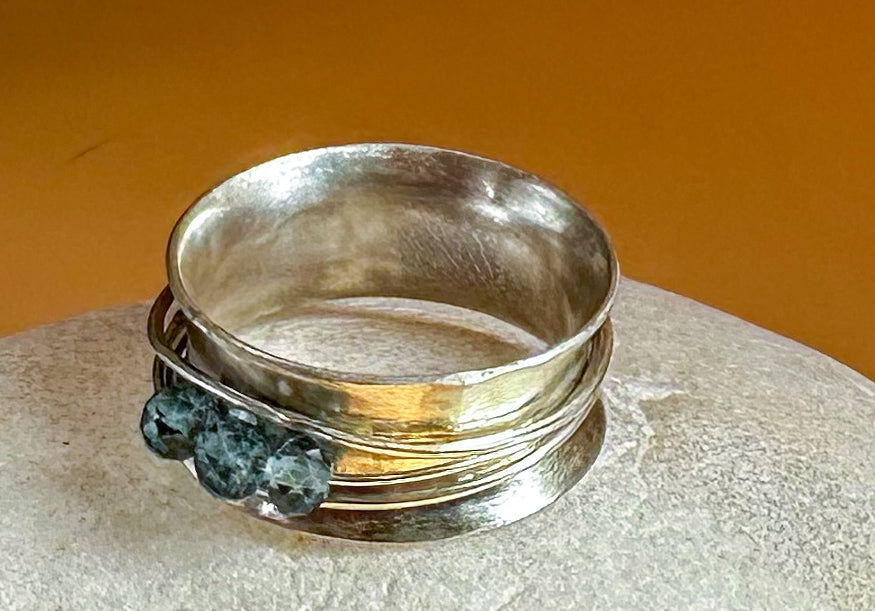 London Blue Topaz Spinner Ring