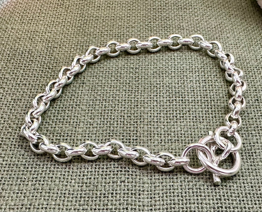 Silver Belcher Chain Bracelet