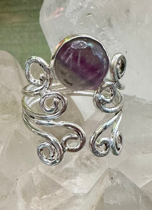 Swirly Flourite Ring