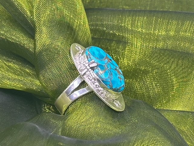 Turquoise Dragonfly Ring