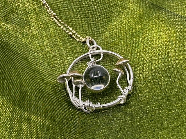 Mushroom Moon Pendant