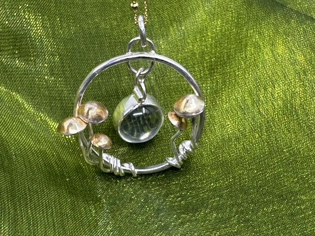 Mushroom Moon Pendant