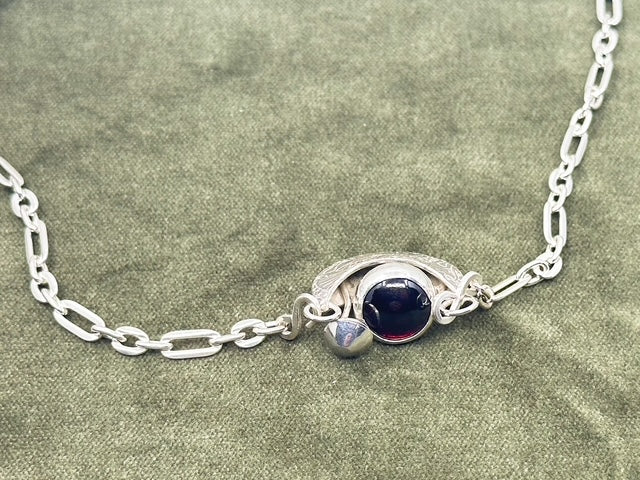 Moon Basket of Mushrooms Pendant