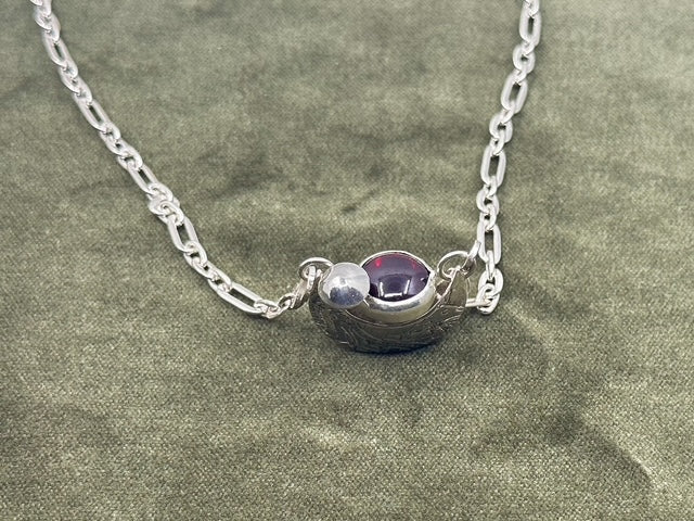 Moon Basket of Mushrooms Pendant
