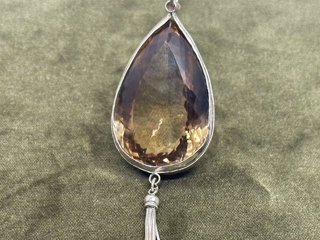 Smokey Quartz Statement Necklace
