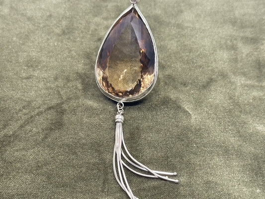 Smokey Quartz Statement Necklace