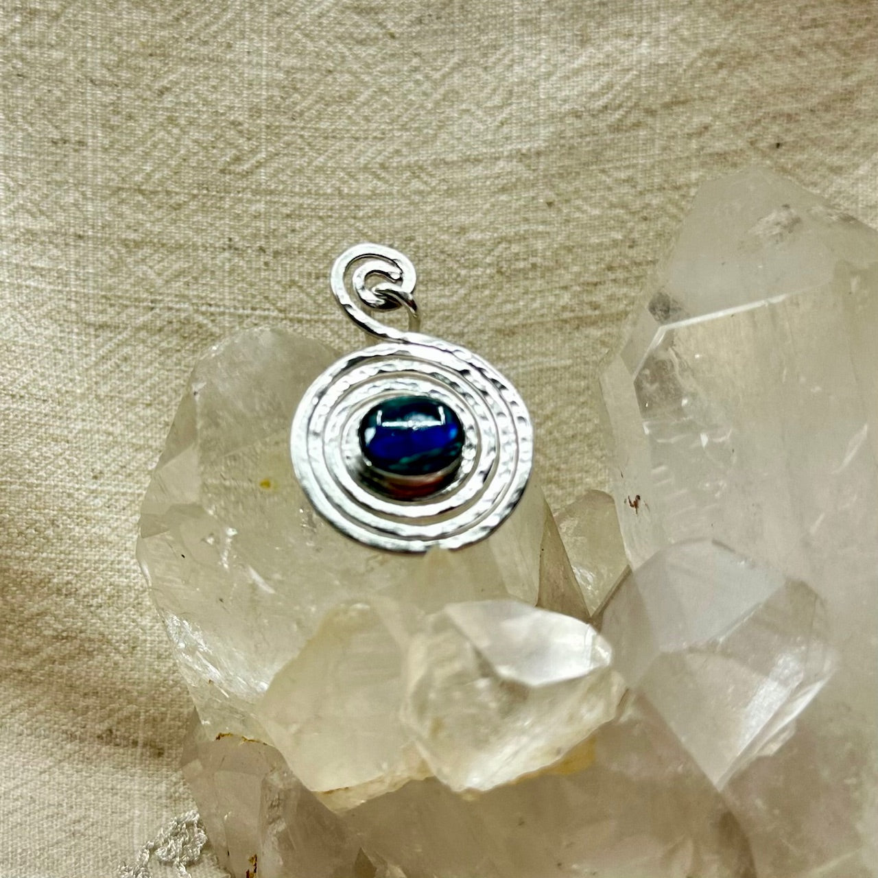 Spiral Kyanite Pendant