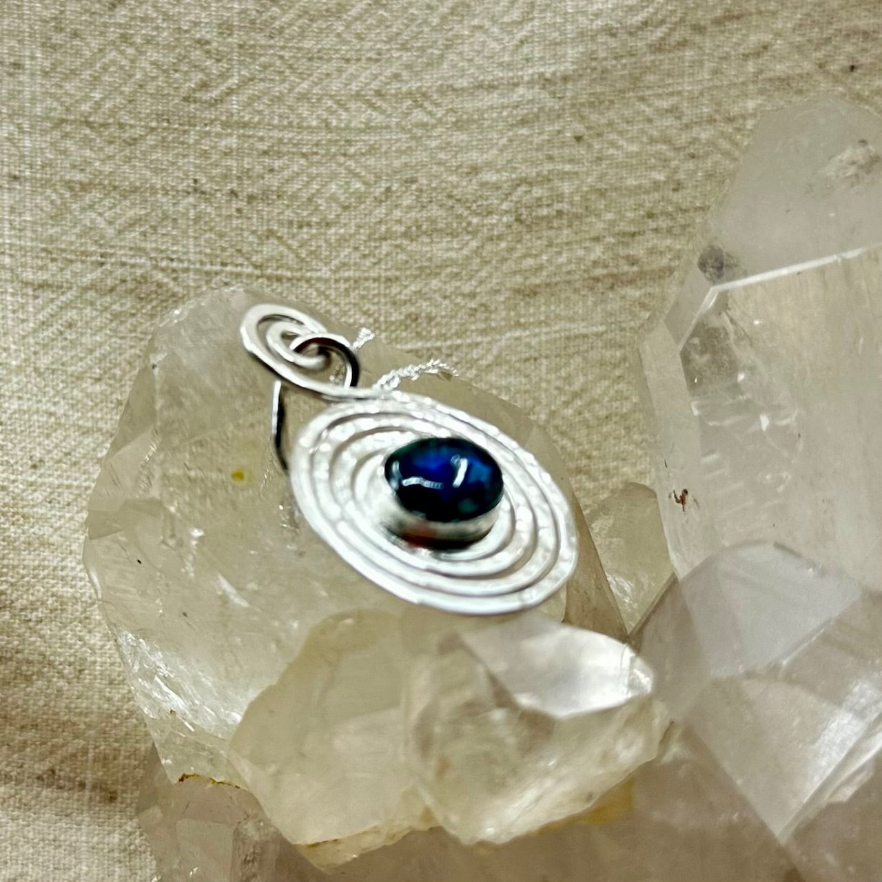 Spiral Kyanite Pendant