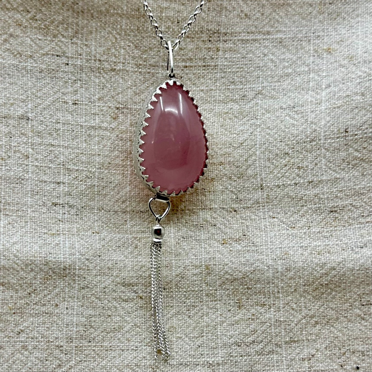 Rose Quartz Egg pendant