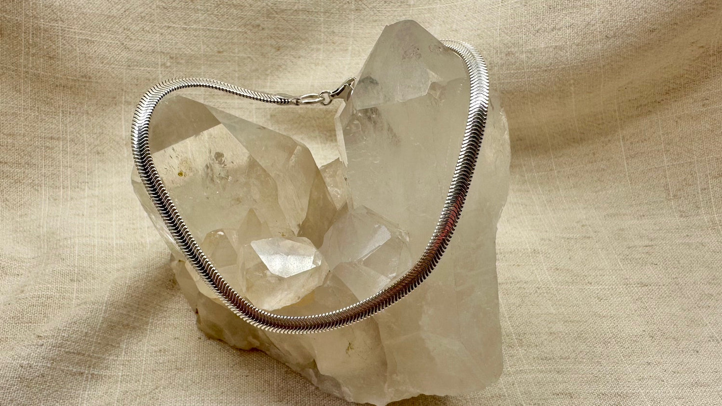 Silver Snake Chain Anklet