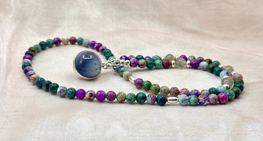 Banded Agate and Jasper Necklace