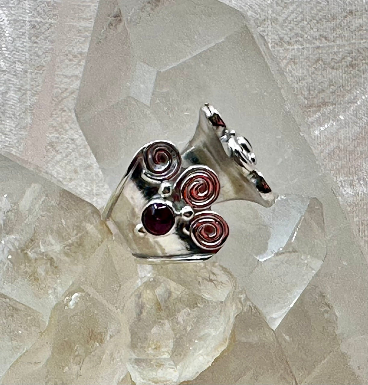 Silver Spiral open ring