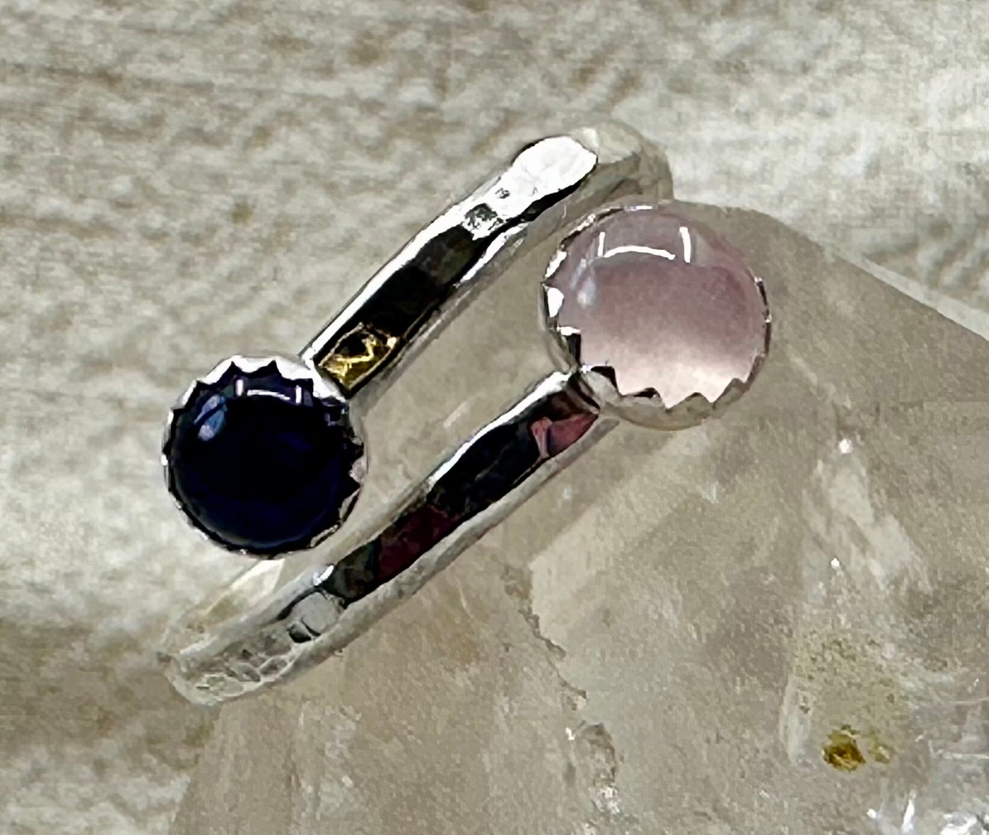 Double gem rings